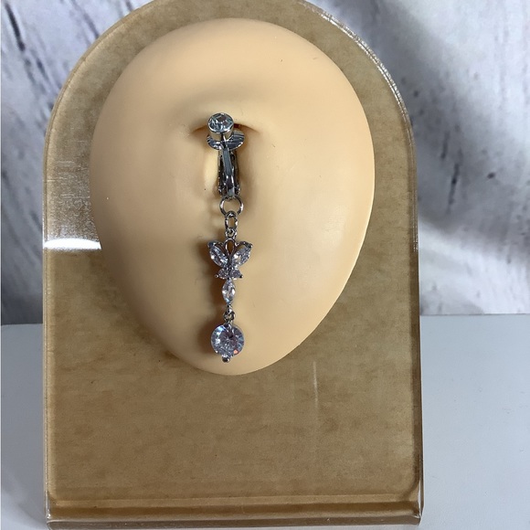 Clip-On Belly Button Ring - Picture 2 of 4